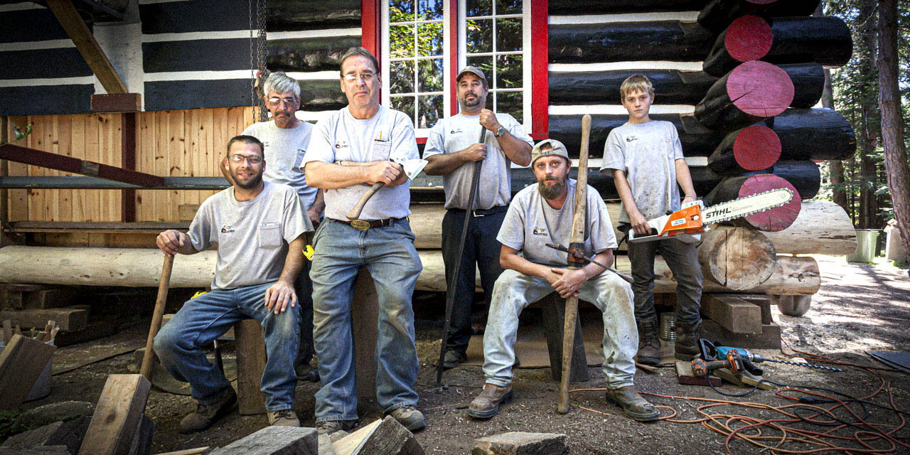 log cabin building heroes