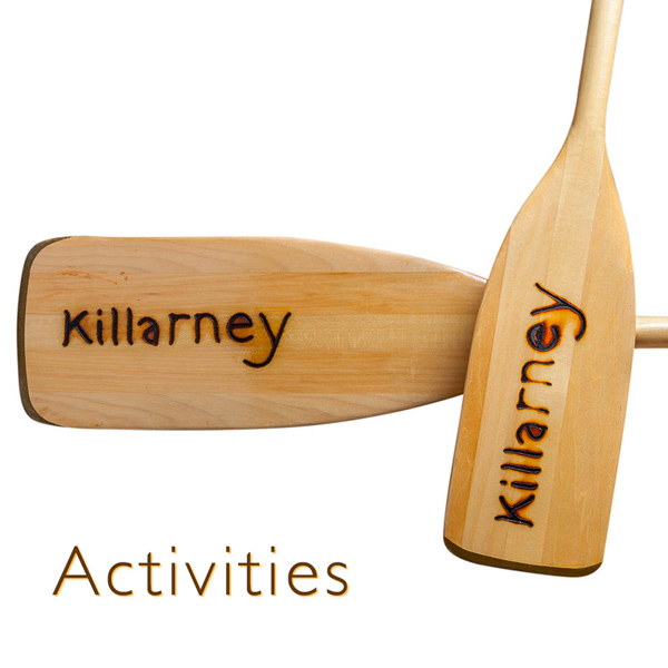 activities at killarney lodge canoe paddles